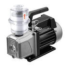 KF25 Oil Mist Filter, Vacuum Pump Exhaust Oil Mist Filter with 15.75 in Oil Drain Pipe, Oil Removal Up to 95%, Built-in Glass Fiber Filter Material, Vacuum Pump Filter for Industrial Production