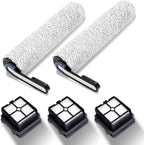 【NOT Universal】【S5 Only】Replacement Parts for Tineco Floor One S5 / S5 Blue / S5 Pro / S5 Pro 2 Wireless Wet Dry Vacuum Cleaner | 3 Filters 2 Brush Roll for Tineco S5 Vacuums