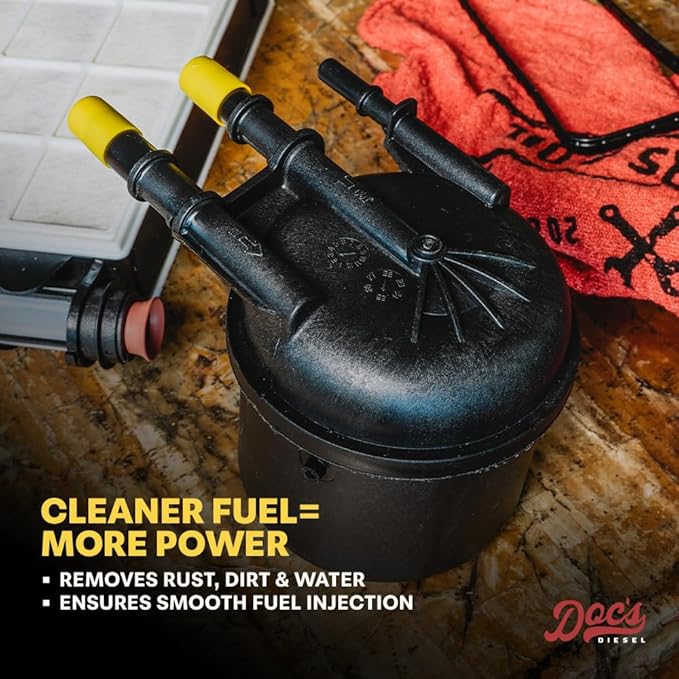 Doc's Diesel Fuel Filter DCS8629OE | Compatible with Ford 7.3L Super Duty F250, F350, F450, F550 1999-2003 | Replaces FD4596