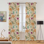2 Panel Kitchen Cafe Curtains, Desert Camels Sunlight Filtering Nature Air Through, Home Decor Window Covering Tier Curtains for Living Room 104W x 96L inch Vintage Sand Animals Aloe Vera Leaves Beige