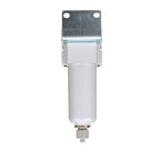 PneumaticPlus SAFM300-N03B-MEP Compressed Air Coalescing Filter, 0.1 Micron, 3/8" NPT - Metal Bowl, Manual Drain, Bracket