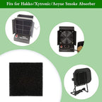 10 Pack Smoke Fume Absorber Filter, Activated Carbon Solder Fume Extractor Filters Solder Extractor Filter for Hakko/Xytronic/Aoyue Smoke Absorber (5 1/8” 5 1/8” 3/8”)