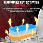 926-876 Aluminum Engine Oil Cooler Oil Filter Housing Adapter for Dodge Avenger Challenger Charger Durango Grand Caravan Journey, Jeep Grand Cherokee Wrangler, Chrysler 200 300 Town Country, Ram 3.6L