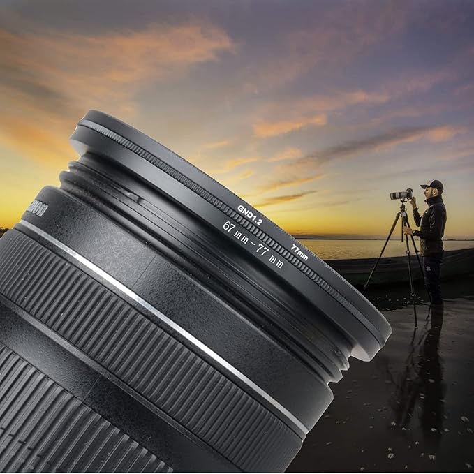 46mm to 72mm Step-Up Ring Filter Adapter for All Brands UV ND CPL Metal Ring Step-Up Rings Adapter Filter (46mm-72mm)