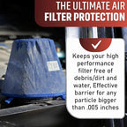 FILTERWEARS F154L Universal Water Repellent Cold Air Intake Pre-Filter - Large