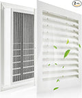 2-Pack 20"x20" Gable Vent - Premium Aluminum，Filter Screen for Removable, Ideal for Gables, Sheds, and Attics - Vent Opening 18"x18" - Boost Ventilation and Guard Against Moisture