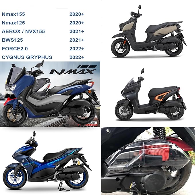 Motorcycle Air Filter Guard Cover Engine Air Filter Protective Decoration Cap Waterproof Dustproof Cover for Y-AM-AHA Nmax155 Nmax125 BWS125 AEROX NVX155 CYGNUS GRYPHUS FORCE2.0 2020-2024 Tawny