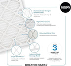 Simply 12x16x1 Air Filter, Merv 8, 6 Pack, For Home AC Furnace & HVAC (Actual Size: 11.75"x15.75"x0.75") DUST, Pet, & Allergy Control