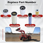 Maintenance Service Filter Kit Compatible with Kubota L3010 L3130 L3410 L3430 HST Replaces# TA040-93220 TA040-93230 HH164-32430 HHTA0-37710 15521-43160