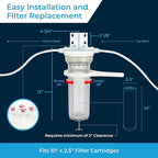 SpiroPure Clear Water Filter Housing 10 inch / 2.5 x 10 / 158117 Transparent Standard Housing