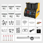 AUTOOL GDI Fuel Injector Cleaner & Tester 110V Ultrasonic Wave Fuel Injection Leakage Tester 6-Cylinder Automotive Fuel Injector Cleaning Machine