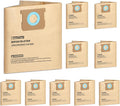 SpaceTent 10 Pack DXVA19-4104 High Efficiency Replacement Filter Bags for DEWALT 5 to 8 Gallon Wet/Dry Vacs - Part # DEWALT DXVA19-4104