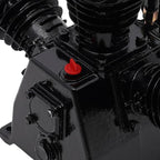 Air Compressor Pump Head, 12 CFM 3 Cylinder 4 HP Replacement Air Compressor Head Pump w/Head Unloaders &Air Filter Mufflers Low Energy Consumption