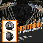 Air Filter Rain Sock Cover Dustproof Waterproof Air Filter Protective Cover Fit For Harley Touring FLHR FLHX Road King Street Glide Softail Fat Boy Sportster XL 1200 883 Dyna
