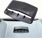 Universal Car Hood Scoop Air Flow Intake Decorative Turbo Bonnet Vent Cover Compatible For Audi And BMW Compatible For VW And Civic(Black)