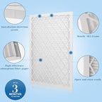 14x14x1 MERV 11 Air Filter, Quality AC/HVAC Furnace Filter，1 Reusable ABS Frame + 4 Pack Replaceable Filter Media，Breathe Fresher and Cost-effective