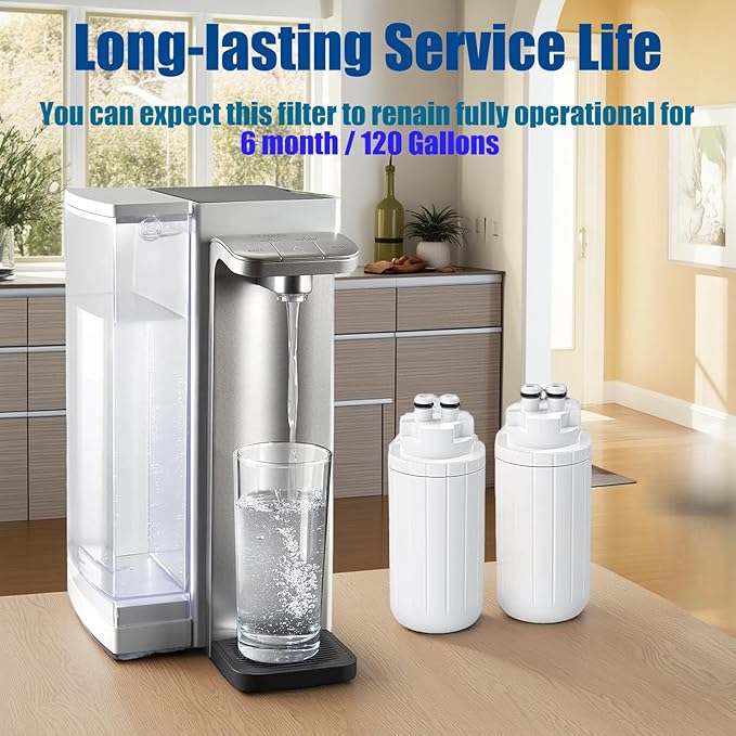 CTO1 Water Filter Replacement, Compatible with Brita Hub Instant Powerful Countertop Water Filter Device, Lasts Six Months or 120 Gallons, Replace Filter Model Number CTO1 (2-Pack)