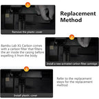 2PCS 3D Printer Activated Carbon Air Filter Cartridge For Bambu Lab X1C/P1P/P1S/X1/X1E, Air Purifier Filter Replacement Easy to Install 3D Printer Accessories Ultra-Absorption for 3D Printing Filament