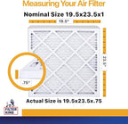 Filter King 19.5x23.5x1 Air Filter | 4-PACK | MERV 13 HVAC Pleated A/C Furnace Filters | MADE IN USA | Actual Size: 19.5 x 23.5 x .75"
