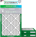 Filterbuy 20x36x2 Air Filter MERV 8 Essential Dust & Allergy Defense (3-Pack), Electrostatic Pleated HVAC AC Furnace Filters Replacement, Made in USA (Actual Size: 19.50 x 35.50 x 1.75)