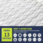 IYOUYA 2 Pack 213 Replacement Filter Compatible with AprilAire Whole House Air Purifiers 1210,1620,2210,2216,3210,4200,20x25x4 MERV-13 Furnace Filter, Not fit for 1213 UPGRADE KIT(MODEL 2120 OR 2200)