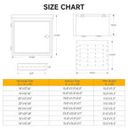 Steel Electrical Box, 16"x16"x6" Steel Enclosure, IP67 Waterproof & Rust-Resistant, Outdoor/Indoor Electrical Junction Box with Mounting Plate for Wall/Pole Mount