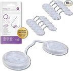 O2 Nose Filters with 3M Filtration - Nasal Screens for Allergies, Dust & Smoke - Drug-Free & Latex-Free Nose Filters - Invisible Allergy Protection (X-Large x 10)