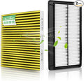 Engine and Cabin Air Filter Combo for Acura MDX 3.5L 2022-2026,Honda Pilot 3.5L 2023-2026 Air Filter Replacement #CF11182 17220-61A-A00 Car Accessories 2 Pack