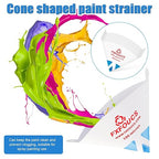 250 Pack of Premium Paint Strainers with 190 Micron Fine Mesh Filters - 3D Printing Ultra-Flow Blue Nylon Cone Strainers for Paint and Fluid Filtration