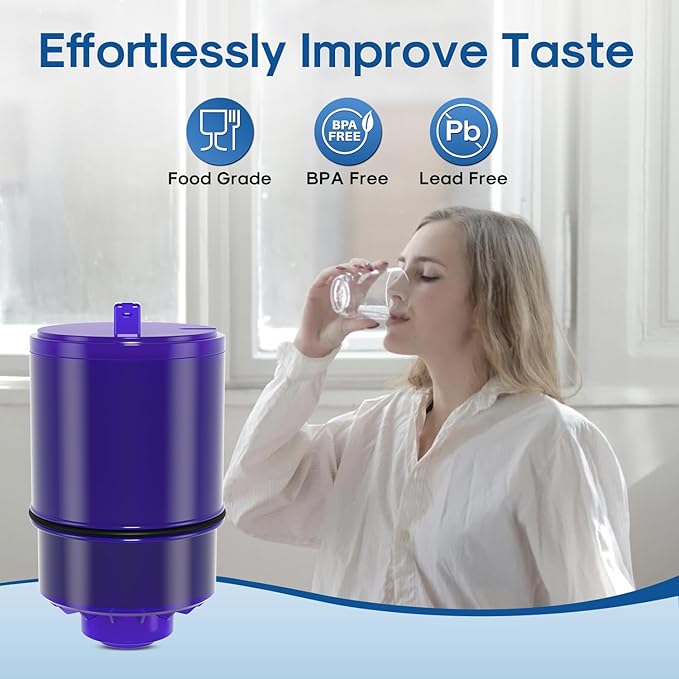 ICEPURE Faucet Water Filter Replacement for Pur® Plus RF9999® FM-2500V, FM-3700, RF3375, PFM400H PFM450S PFM150W PFM350V PUR-0A1 for All PUR Faucet Filtration Systems, 3PACK