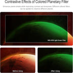 Astromania Telescope Filter 2 Inch - #56 Green, Planetary Filter for Astronomy Telescope & Eyepiece, Telescope Color Filter for Enhancing Contrast in Lunar Planetary Observation