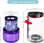 Upgraded Canister Replacement Compatible With Dyson V11 Torque Drive V11 Animal V11 Complete V11 V15 Extra V15S Detect Submarine SV14 SV15 SV22 Vacuum Dust Bucket Filter Attachments Parts 965443-01