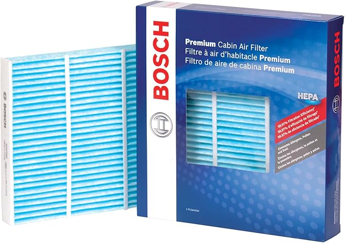 BOSCH 6047C HEPA Cabin Air Filter - Compatible with Select Audi TT, TT Quattro; Volkswagen Golf, Golf City, Jetta, Passat