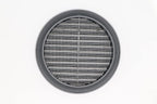 Graphite/Gray 5" Inch Round Ventilation Grille with Insect mesh. (Duct 5Ø / Grille 6Ø) Ventilation Applications. Indoor and Outdoor Vent Cover. Available 3 Sizes / 4 Colors.