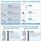 2 Pack TP04 Replacement Filter for Dyson TP04 HP04 DP04 TP05 DP05 Air Purifier Sealed Two Stage Pure Cool Fan Combi 360° Glass HEPA Filter & Activated Carbon Filter, #969048-01, Purple/Teal