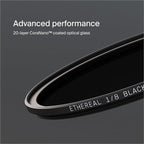 Urth 52mm Magnetic Ethereal Black Mist ⅛ Diffusion Lens Filter (Plus+) - Cinematic Effect, 20-Layer Nano-Coated Light Dispersing Particles