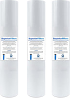 5 micron 20"X4.5" whole house water filter replacement cartridge Compatible with All Whole House Water Filter Systems. 3 pack