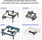 Longer Laser Engraver Rotary Roller with Bracket, Y-Axis Rotary Roller 360° Rotation for Laser Engraver Engraving Cylindrical Objects Tumblers Cans Cups Bottles, Compatible with 99% of Laser Engraver