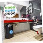 NUOBESTY 12pcs Adhesive Waste Sorting Stickers for Trash -Friendly Labels for Recycling Garbage Sorting Easy to Install Decals for Indoor Outdoor Use