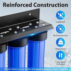 iSpring Lead-Reducing Whole House Water Filter System, Also Reduces Chlorine, Taste, Odor, 3-Stage Whole House Water Filtration System, Model: WGB32B-PB, 1" NPT Inlet/Outlet