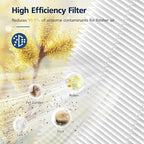 4 Packs HAP602 Replacement Filters for ECOSELF HAP602/ HAP602WF Air Purifi-er, 3-IN-1 HAP602 Hepa Filter Replacement, High-Efficient Filtration with Activated Carbon