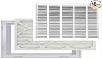 Venti Air 25" X 20" Steel Return Air Filter Grille with MERV 11 Filter Pre-Installed - Removable Face/Door for 1 inch Filters - HVAC Duct Cover Grill [Outer Dimension: 27.5"W X 22.5" H]