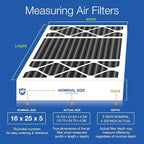Nordic Pure 16x25x5 (Actual Size: 15 3/4 x 24 3/4 x 4 3/8) Honeywell/Lennox Replacement Odor Reduction Merv 8 Filter 1 PK