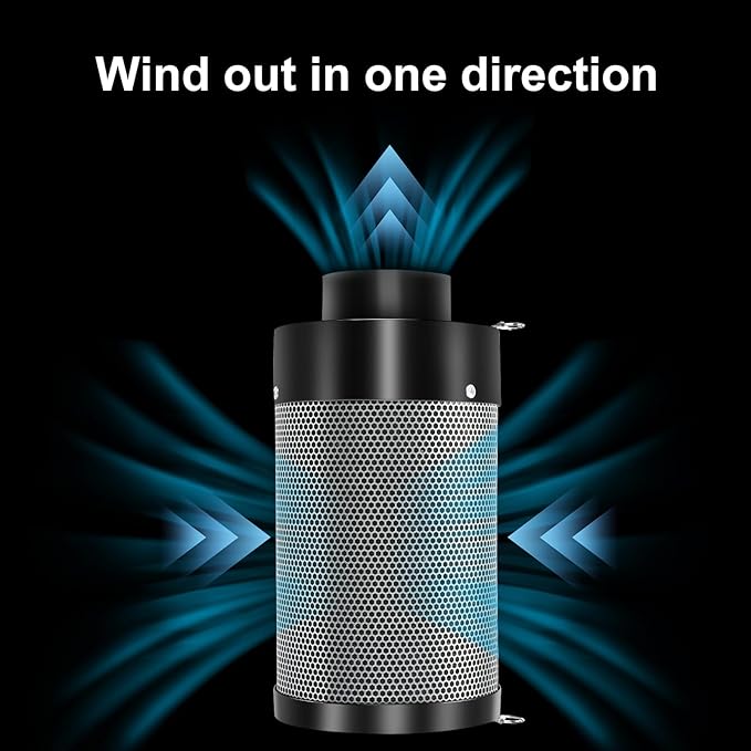Atour 4'' Air Filtration Kit – 12-Speed Control, Quiet 14cm Fan & Carbon Filter. Includes 6.7' Ducting + Vent Cover. Perfect for Grow Tents, Indoor Gardens. Cool, Ventilate, Banish Odors – All-in-One.