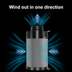 ATOUR 4 Inch Air Carbon Filter with Australian Virgin Charcoal – Odor Control. Built-in 5.5" Quiet Fan with Speed Control, for Inline Duct Fans & Grow Tents. Includes Vent Cover + Pre-Filter 4"x13.4"
