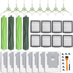 26 Replacement Parts for iRobot Roomba i7 i7+ i3 i3+ i4 i4+ i5 i5+ i6 i6+ i8 i8+ E5 E6 E7 Robot Vacuum Accessories, 2 Rubber Roller 8 Filters 8 Side Brushes 8 Vacuum Bags（NOT Fit the Combo J7+）