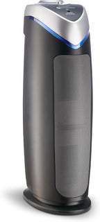 GermGuardian HEPA Air Purifier for Home, Large Rooms - 743 Sq. Ft. with HEPA Air Filter, UV-C Light & Odor Reduction, AC4825E, 22" Tower, Gray