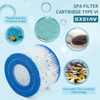 Type vi spa Filter and hot tub Filter Replacement Cartridge for Coleman hot tub Filters, for Inflatable hot tub Filter (16 Pack)