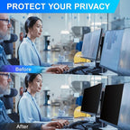 Magnetic 27 Inch Privacy Screen for Computer Monitor 16:9 Aspect Ratio, Hanging Removable Anti-Blue/Glare Protector Film, Anti Spy Desktop Security Private Filter 27in