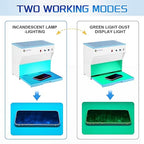 Flow Hood H13 HEPA Filter Hood Large Size HEPA Air Filtration Fan Unit HEPA Filter Fan Clean Bench Workstation for Phone LCD Repair Tissue Culture Seedlings